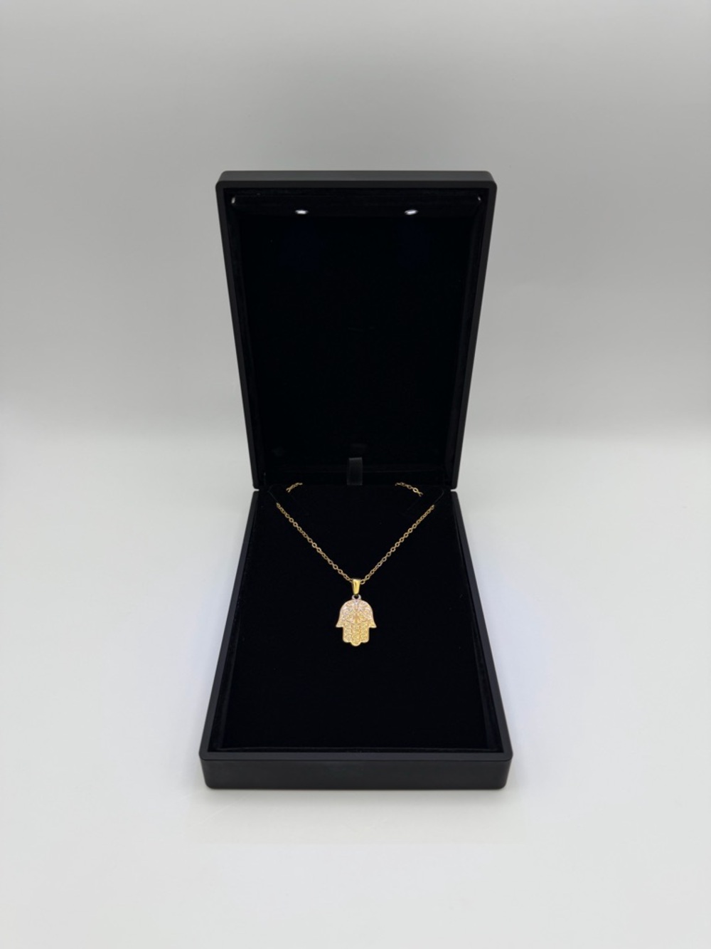 Gold Hamsa Hand Necklace